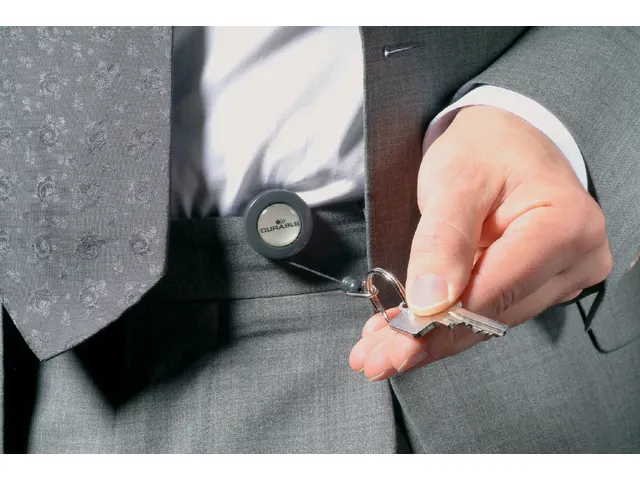 Afrolmechanisme Durable 8222 met sleutelring 80cm antraciet