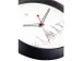 Horloge murale NeXtime 'Worldtour' Ø30cm plastique noir