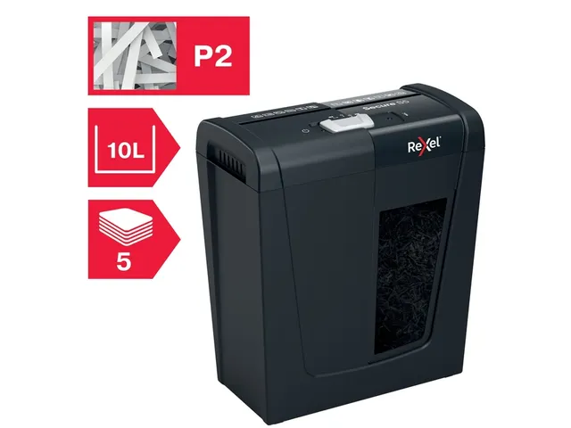 Papiervernietiger Rexel Secure S5 stroken 6mm