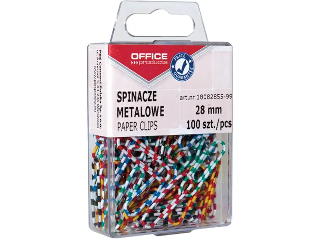 papierklemmen Zebra 28mm assorti kleuren 100 stuks