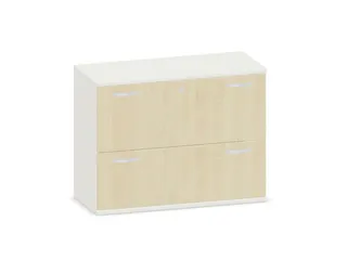 Hangmappenkast 770X1000X430Mm 2Hangmappenframes Wit+ Esdoorn - 1
