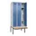 locker met bank,HxBxD 2120x900x815mm,3vak,vak B 300mm,draaigrendel