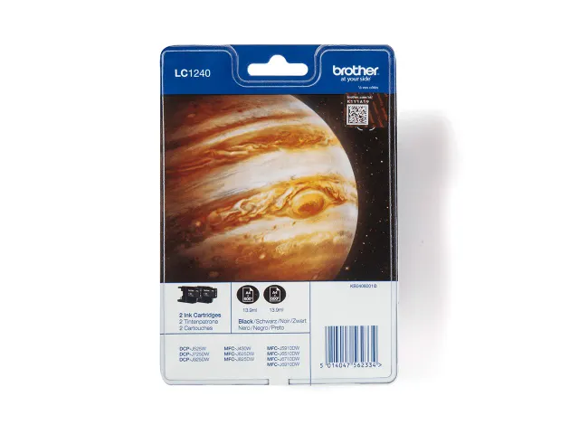 Brother LC-1240 Duopack Inktcartridges Zwart + Kleur