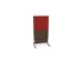 scheidingswand,HxB 1545x800mm,NV bruin hickory,BN4011-rood