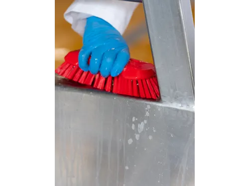 Vikan Hygiene extra grote handborstel extra harde vezels 230mm Rood