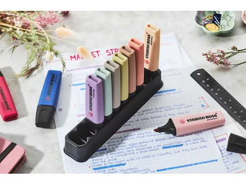 Markeerstift STABILO Boss Wildflower NatureColors 10 stuks assorti