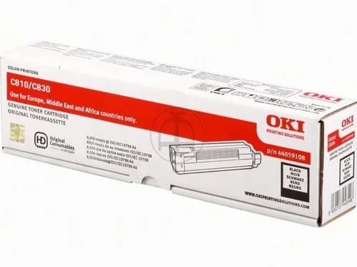 Tonercartridge Oki 44059108 C800 Zwart
