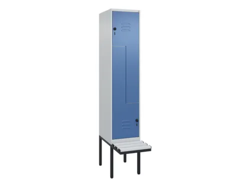 Z-garderobekast,HxBxD 2120x400x815mm,2vak,vak B 400mm,draaigrendel