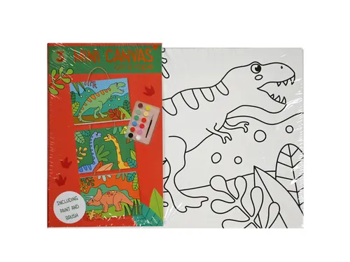 Canvasset om in te kleuren assorti 'Mini canvas on a rope'