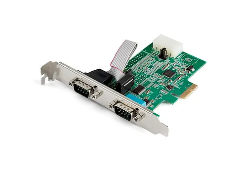 2-port PCI Express RS232 Serial Adapter Kaart