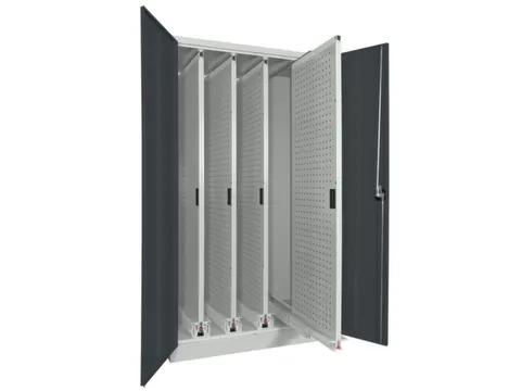verticale kast cil.slot HxBxD 1950x1000x600mm RAL7035 front RAL7016