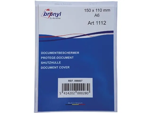 U-mapje uit transparante PVC van 0.18mm ft A6