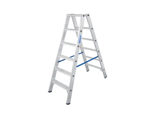 Lichte Universele Trapladder Tweezijdig L 1.41m H 1 08m 2x6treden