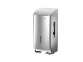 toiletpapierdispenser,HxBxD 277x117x130mm,v. 2rol(len),behuizing RVS - 1