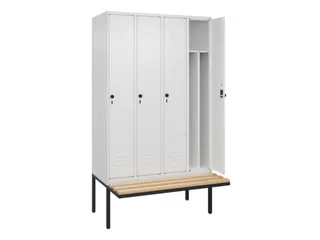locker voor scheiding van kleding,HxBxD 2120x1200x815mm,4vak - 2