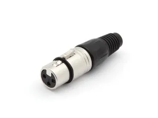 Vrouwelijke 3P Xlr Plug - Vernikkeld - 1