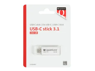 USB stick 3.1 Quantore USB-C 256GB zilver - 1