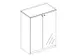 armoire à portes vitrées,HxlxP 1155x800x445mm,2xsol en bois,NE-érab