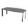 vergadertafel,HxBxD 740x2000x1200mm,vatvormig,MS-donkergrijs