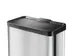 Gescheiden Afvalbak Öko Duo Plus 17 liter + 9 Liter RVS Zwart Hailo