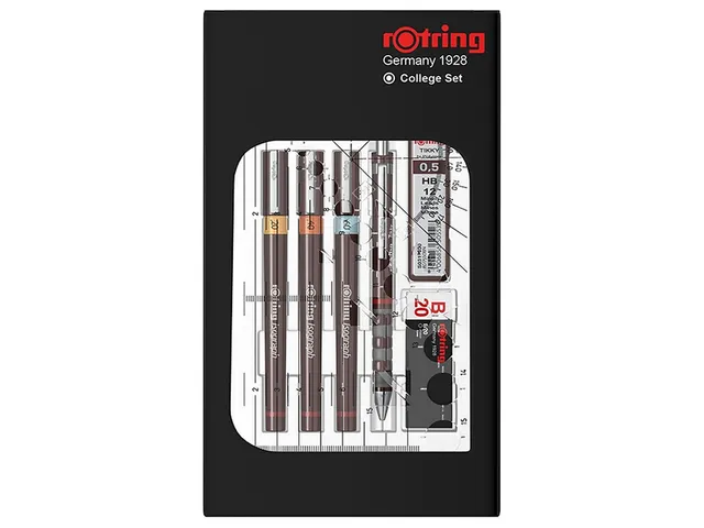 Tekenset rOtring Isograph 7-delig