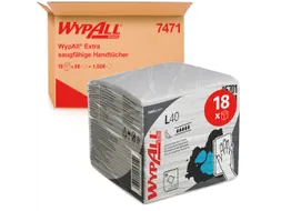 Poetsdoek WypAll L40 1-laags 304x317mm 18x56stuks wit 7471