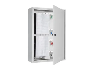 Sleutelkast HxBxD 550x380x140mm 150 Haakjes 1 Deur 1 Wand RAL7035 - 2