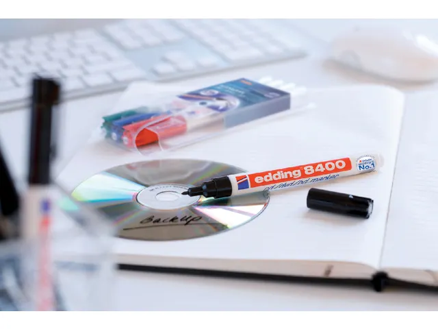 Cd marker edding 8400 rond blauw 0.5-1.0mm