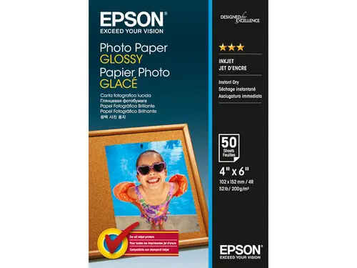C13S042547 Epson Fotopapier 10x15cm 200 Gram Glossy 50 Vel