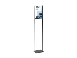 Infostandaard zwart metaal met acryl bord A4