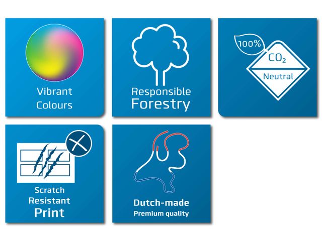 Landkaart Bord 110x110cm Softline Profiel 8mm Berlijn | Landkaartbord.be