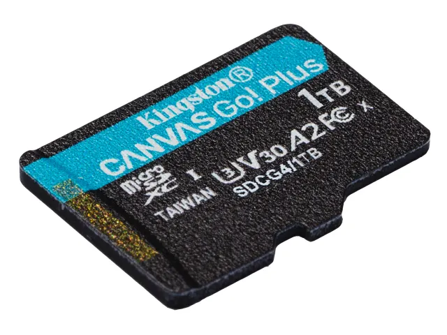Carte microSDXC Canvas Go Plus Gen4 200R A2 U3 de 1 To, pack unique sa