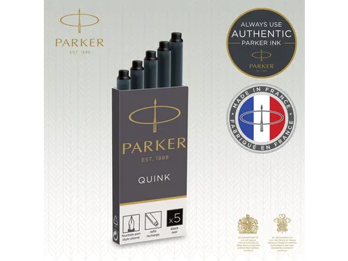 Inktpatroon Parker Quink zwart blister à 10 stuks