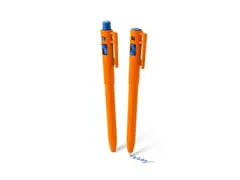 Trace-It Pen met clip oranje blauwe inkt detecteerbaar 10 stuks
