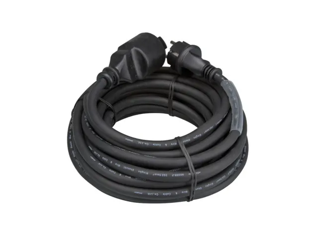 Rubber Verlengkabel Met Krimpkous 3g2.5 15 M Penaarde IP44