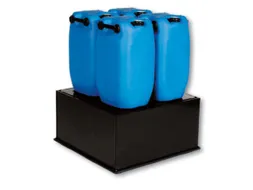 Opvangbak 870x870x420mm V. 1x220l Pe Plaat Geperf. Volume 225l