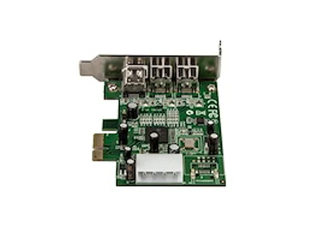 3-poort 2b 1a Low Profile 1394 PCI Express FireWire Adapterkaart