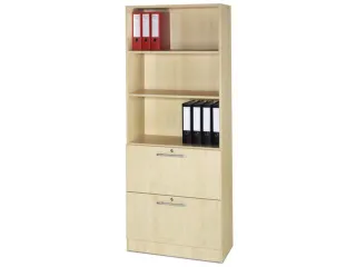combikast,HxBxD 2004x800x420mm,3ordnerhoogte stelling,2hangmappenframe - 1