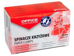 papierklemmen Cross 41mm vlinder 50st