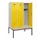 locker met bank,HxBxD 1950x1200x815mm,3vak,vak B 400mm,cilinderslot