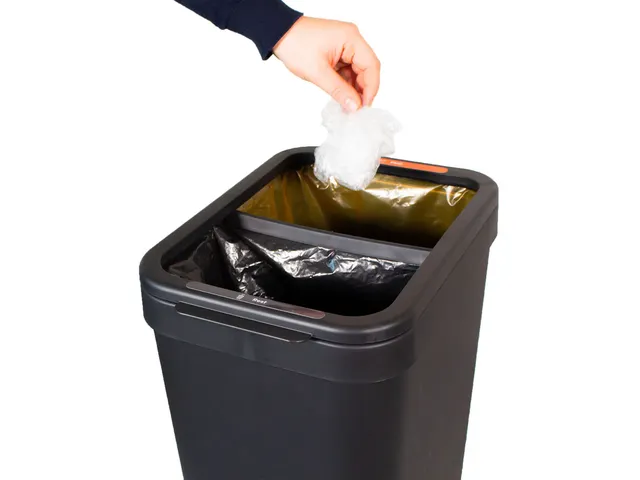 Duurzame Afvalbak BonTon CircuBin 20+20 liter Open zwart