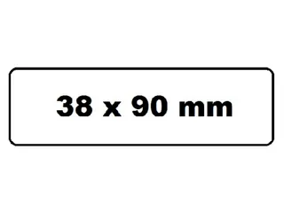 Labeletiket Quantore DK-11208 38x90mm adres wit - 2