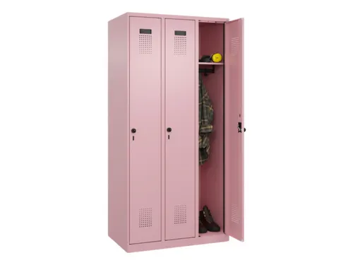 locker,HxBxD 1850x900x500mm,3vak,vak B 300mm,draaigrendel