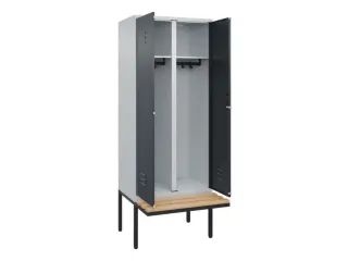 locker voor scheiding van kleding,HxBxD 2120x800x815mm,2vak - 2