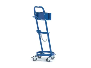 Flessenkar,draagverm. 80kg,laadvl. Ø 310mm,1x11l fles,platform open - 1
