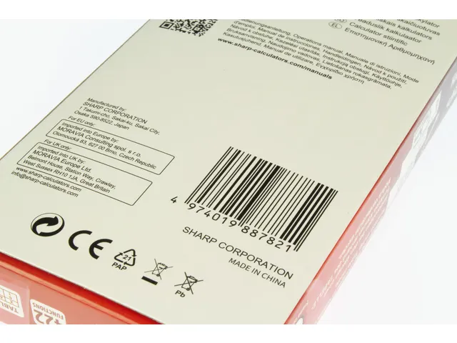 Calculator Sharp ELW531TGWH wit wetenschappelijk write view