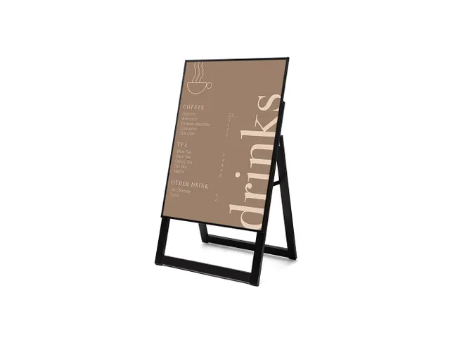 Verlicht Stoepbord LED Slide In A1 Zwart