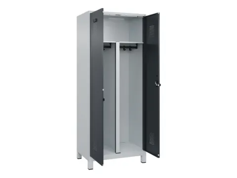 PBM-locker,HxBxD 1950x800x500mm,2vak,vak B 400mm,draaigrendel