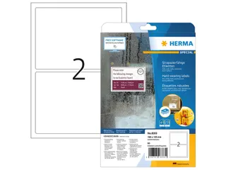 HERMA 8333 Weerbestendige folie-etiketten A4 190x135mm Wit 50 stuks - 2