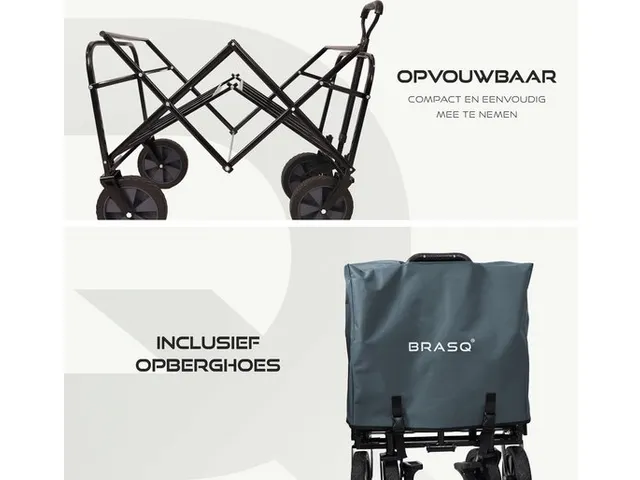 Bolderkar Opvouwbaar Grijs